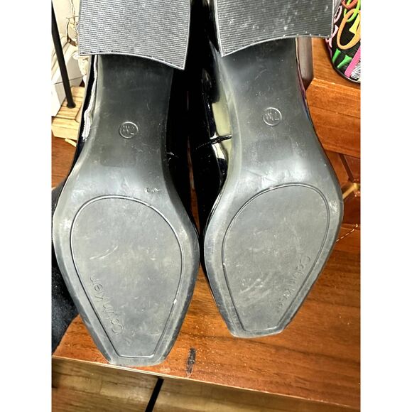 Calvin Klein Women's Black Marlay Mary Jane Block Pump with silver detail - Picture 4 of 6